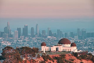 View of Griffith Observatory, overlooking LA