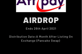 Afripay Airdrop Ends Today, How To Claim Tokens + Recap