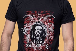 Rob Zombie Filigree Art Unisex Tee: Dark and Edgy Rock Fashion