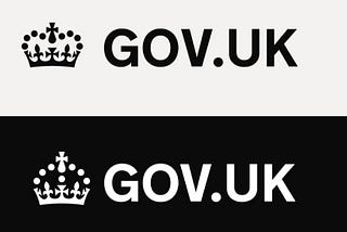 The old logo under Queen Elizabeth (above) and the new logo under King Charles