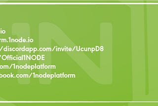1NODE Platform