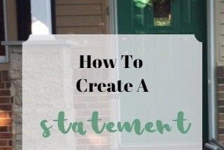 How to create a statement front door for your personality. Front door in background.