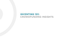 InvENting 101: Crowdfunding Insights