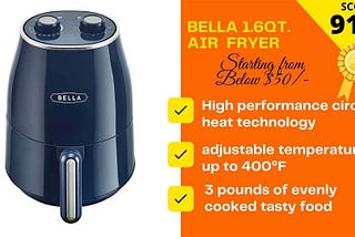 Is Bella 1.6 qt Air Fryer the best at its price?