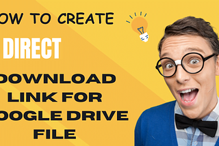 how to create direct download link for google drive file | PERF 4 TECH