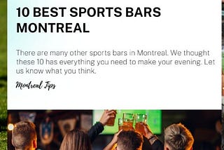 10 Best Sports Bars Montreal