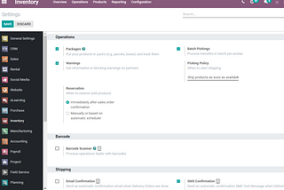 How to configure Warehouses in Odoo Inventory