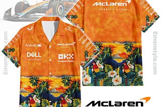 McLaren Formula One Parrot Birds Tropical Personalized Hawaiian Shirt: Your Ticket to Trackside…