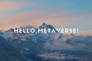 Hello Metaverse!