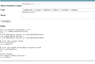 Python Regexp tester