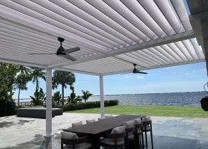 Bob McAllister Palm Beach Pergola: The Louvered Roof System