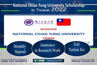 National Chiao Tung University(NCTU) Scholarships 2022 Fully-Funded