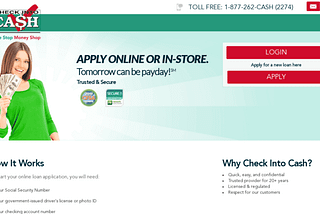 Cash check online now free