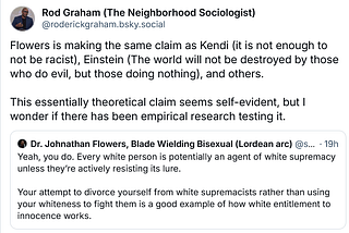 Does evil persist when good people do nothing?