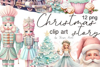 Pastel Christmas Clipart
