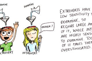 Introverts and extroverts live on different “high”s