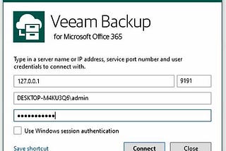 การตั้งค่า Veeam Backup for Microsoft Office 365