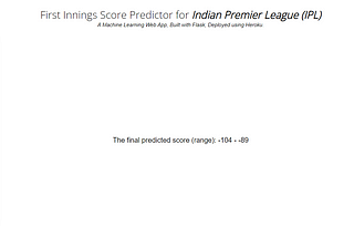 Building a IPL Score Predictor from ground up