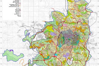 Jerusalem Master plan 2000.
 
 Source: Jerusalem Municipality Planning Department.