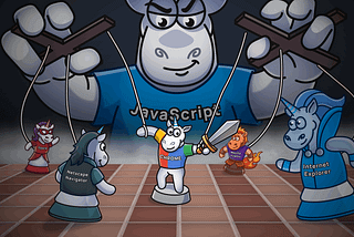 History of JavaScript: Browser wars, ECMAScript, Node.js, TypeScript, and React