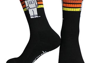 custom logo sport socks with stripes and logo