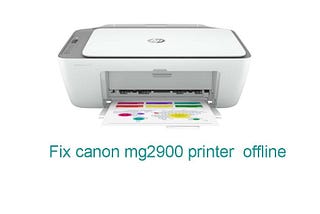 Fix canon mg2900 printer offline