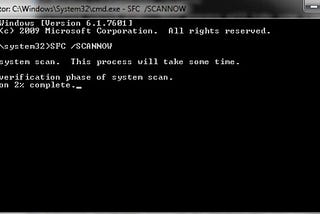 Sfc scan to fix Error code 30089-13