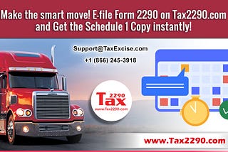 E-file and Pay Form 2290 Tax Reports Online on Tax2290.com and Make the Smart Move!