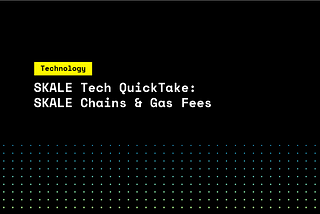 SKALE Network предлагает нулевую плату за газ