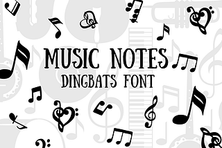 Music Notes Font
