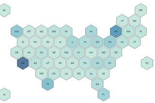 Hex Tile Map — Tableau