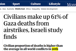 The shoddy reporting on civilian deaths in Gaza