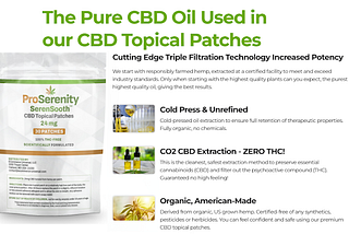 ProSerenity SerenSooth™ CBD Patches for Pain Relief: Safe For Uses?