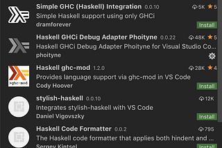 Setting up Haskell in VS Code with Stack and the IDE Engine