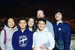 My family and I in Bogotá, Colombia (Nov 2018).