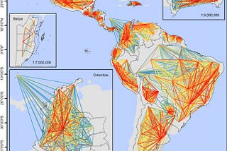 Mapping internal connectivity through human migration in malaria endemic countries