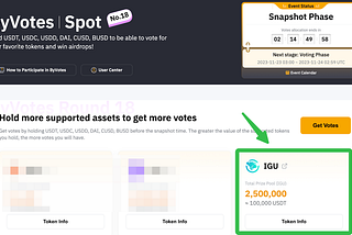 Як проголосувати за $IGU на ByVotes