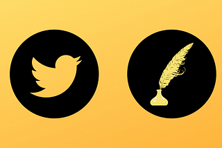 A Twitter Bird, and a Feather Quill