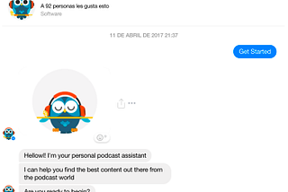 Kimchi, un bot de experimentación sobre podcasts en Facebook Messenger por AJ Innovation