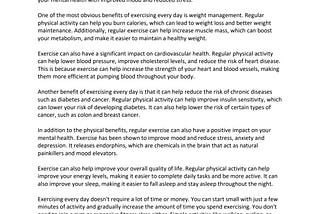 What is the Importance of Weight Management Essay: Key Insights