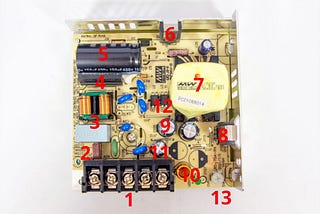 Review, teardown, and testing of LRS-75–24 Mean Well power supply