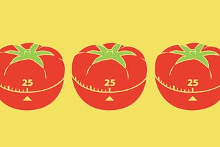 Picture with three tomato timers