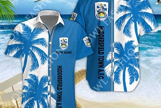 Huddersfield Town Custom Name Beach Coconut Tree 2024 Hawaiian Shirt