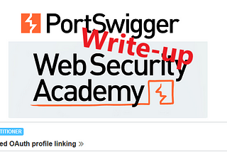 Write-up: Forced OAuth profile linking @ PortSwigger Academy