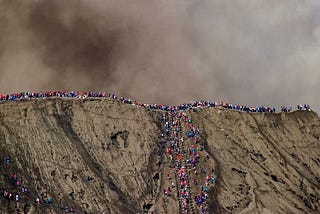 The Yadnya Kasada Sacrifice in Mount Bromo