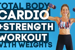 30 minute Total Body Low Impact Cardio + Strength Workout With Weights (BOOST YOUR METABOLISM!)