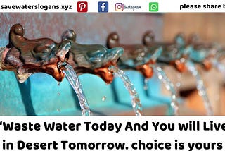 Save Water Slogans : Slogan That Spread Awareness
