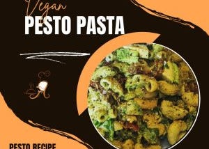 Basil Pesto Pasta Recipe | Vegan pesto pasta | pesto pasta | pesto recipe