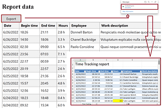 Exporting reports to Excel with DotVVM Business Pack