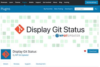 Our Display Git Status plugin has just been approved on the WordPress.org plugin marketplace